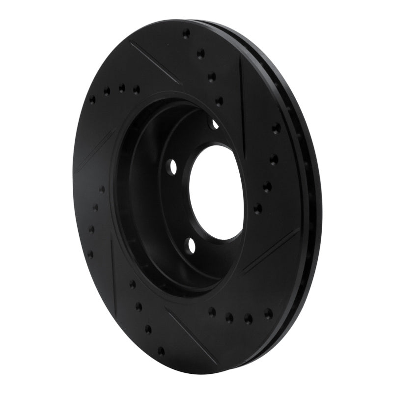 R1 91-06 BMW 325I (USA/Canada) Front Left Drilled & Slotted Black Brake Rotor