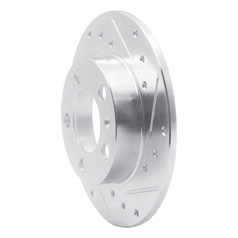R1 98-24 Audi A1 (Mexico) Rear Right Drilled & Slotted Silver Brake Rotor