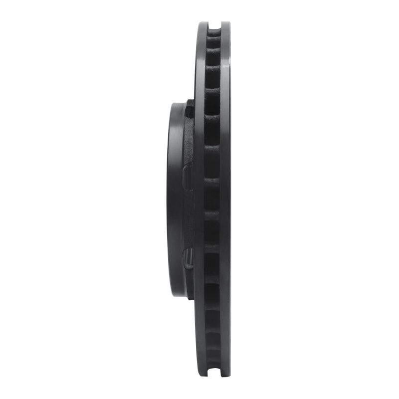 R1 00-04 Volvo V40 Front Right Drilled & Slotted Black Brake Rotor