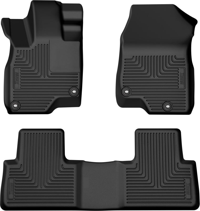 Husky Liners 19-25 Acura RDX Weatherbeater Front & 2nd Seat Floor Liners - Black