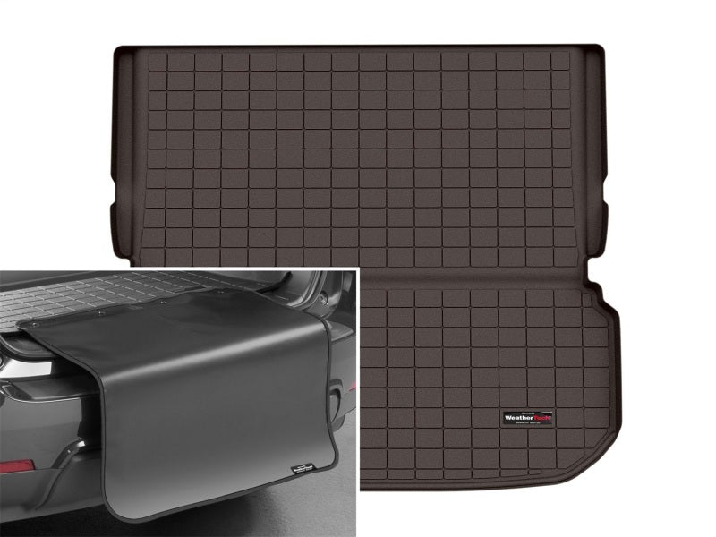 WeatherTech 2022+ Infiniti QX60 Behind 2nd Row Seating Cargo Liner w/Bumper Protector - Cocoa