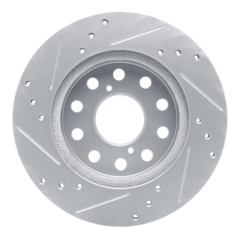 R1 91-95 Toyota MR2 Rear Right Drilled & Slotted Silver Brake Rotor