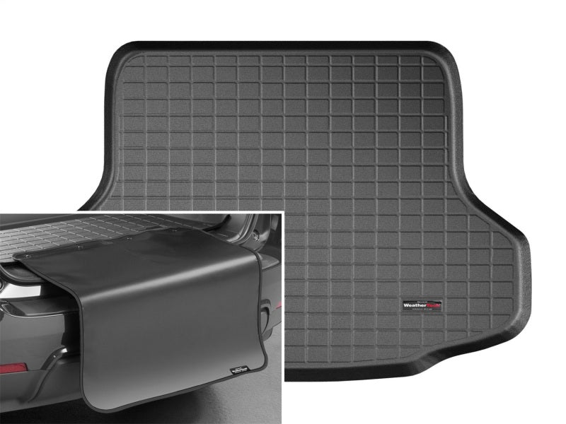 WeatherTech 2020+ Nissan Sentra Cargo With Bumper Protector - Black