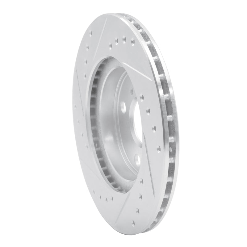 R1 92-95 Toyota Paseo Front Right Drilled & Slotted Silver Brake Rotor