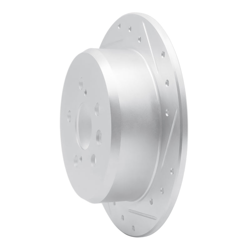 R1 96-99 Toyota Celica Rear Right Drilled & Slotted Silver Brake Rotor
