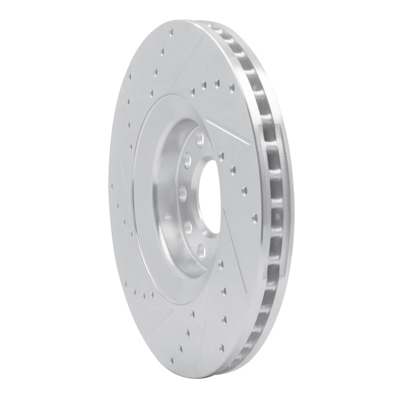 R1 98-09 Audi A4 (USA/Canada) Front Right Drilled & Slotted Silver Brake Rotor