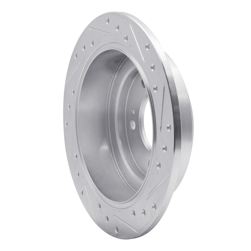 R1 04-06 Kia AMANTI Rear Left Drilled & Slotted Silver Brake Rotor
