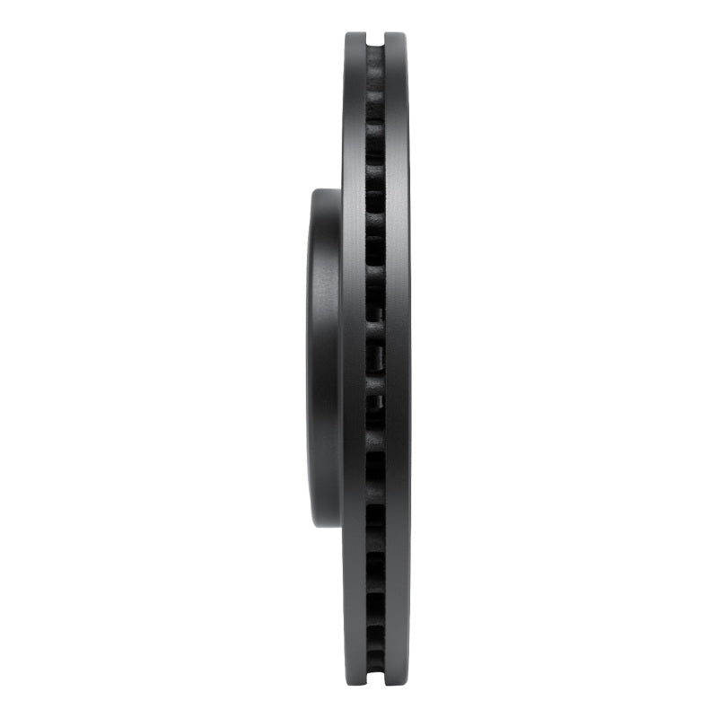 R1 17-19 Jaguar F-Pace Front Left Drilled & Slotted Black Brake Rotor