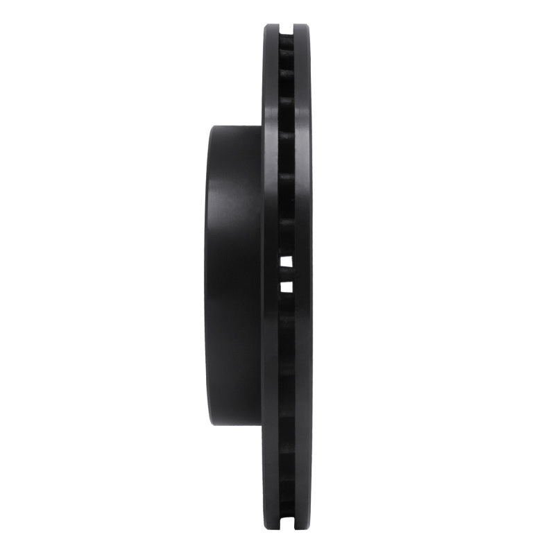 R1 96-98 Nissan 240SX Front Right Drilled & Slotted Black Brake Rotor