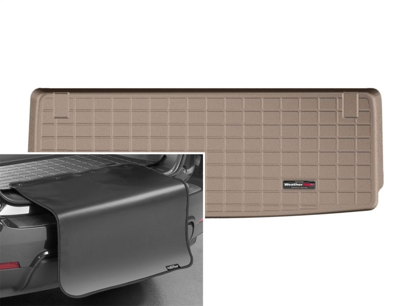WeatherTech 2011+ Infiniti QX80/QX56 Cargo Liners With Bumper Protector - Tan