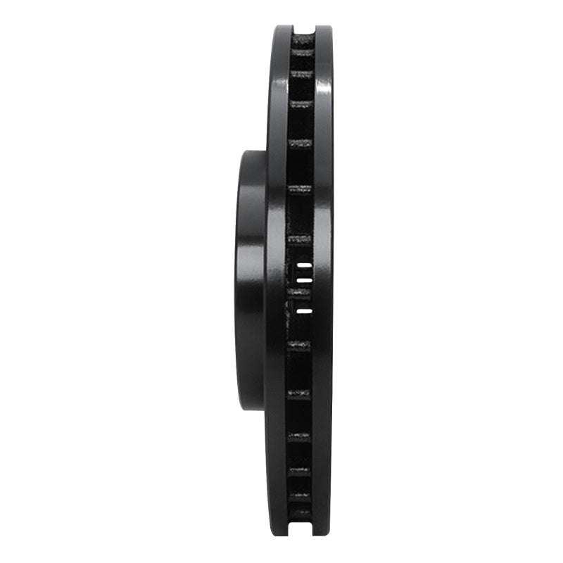 R1 92-10 Lexus LS400 Front Right Drilled & Slotted Black Brake Rotor