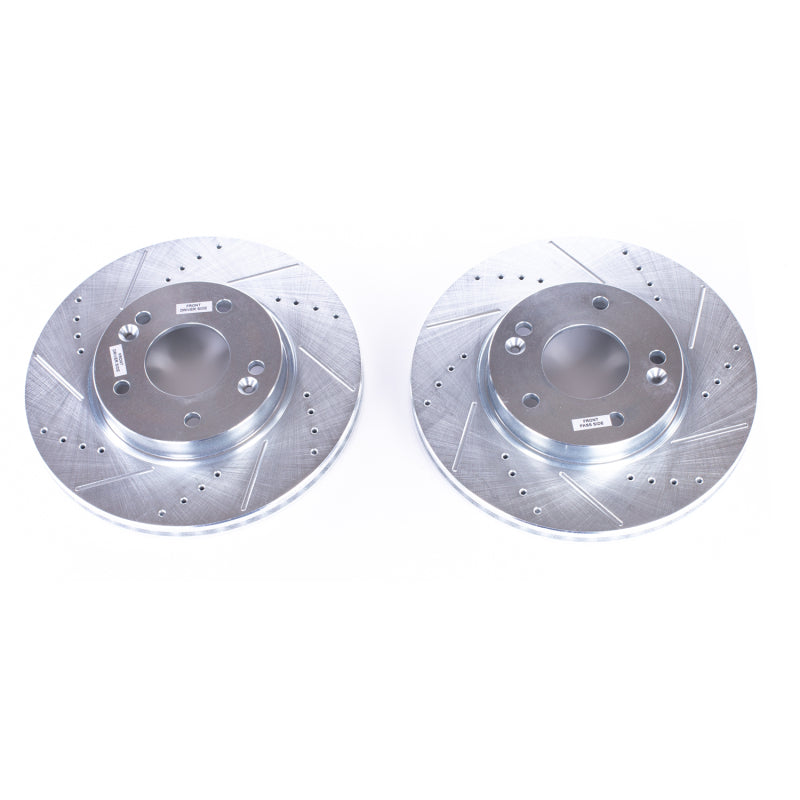 Power Stop 11-19 Hyundai Elantra Front Evolution Drilled & Slotted Rotors - Pair