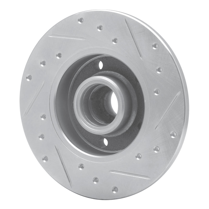 R1 92-98 Volkswagen Passat (USA/Canada) Rear Left Drilled & Slotted Silver Brake Rotor