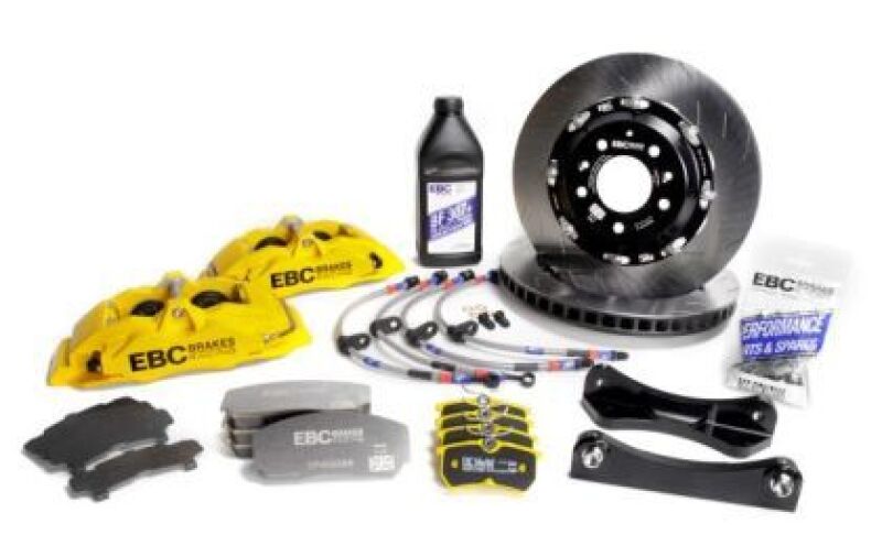 EBC Racing 89-98 Nissan Skyline GT-R R32/R33 Yellow Apollo-6 Caliper 355mm Rotor Front Big Brake Kit