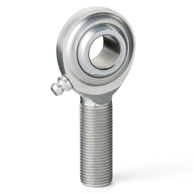 QA1 C Series 2-Pc Rod End - Male/Left Hand - .5in Bore x 5/8-18 w/Zerk - Carbon Steel