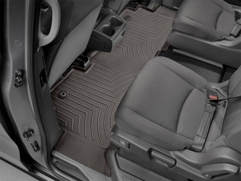 WeatherTech 2018+ Honda Odyssey Rear FloorLiner - Cocoa (Fits 7/8 Passenger Models)