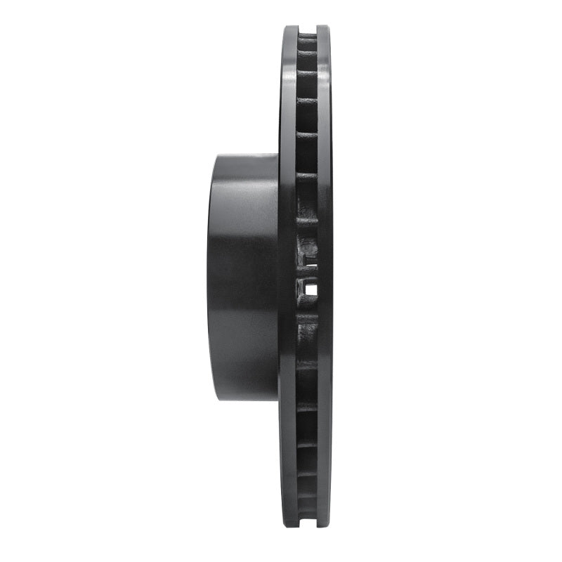 R1 11-18 BMW X4 Front Right Drilled & Slotted Black Brake Rotor