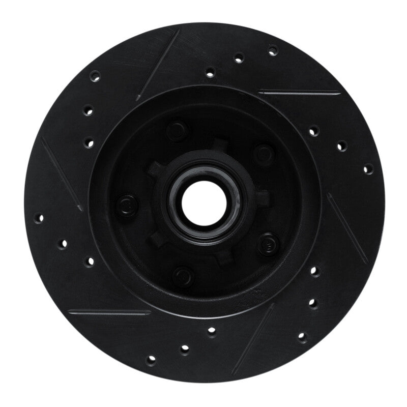 R1 78-78 Buick Century Front Right Drilled & Slotted Black Brake Rotor