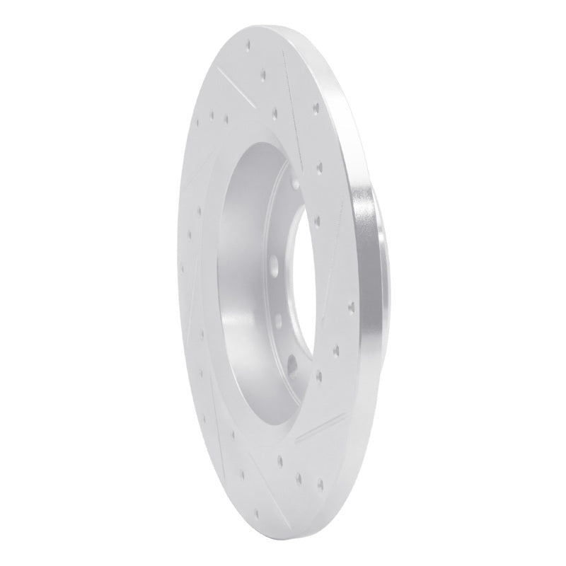 R1 81-85 Toyota 4Runner Front Left Drilled & Slotted Silver Brake Rotor