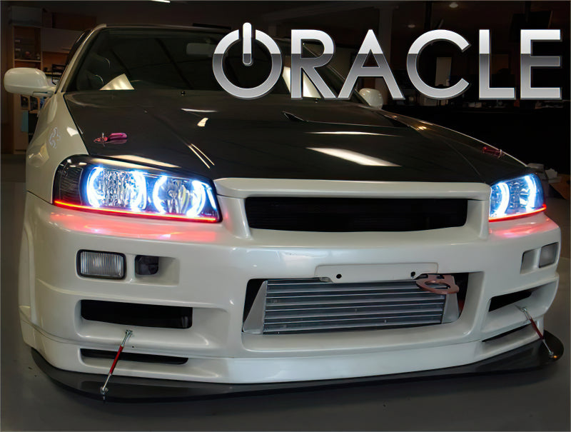Oracle 98-01 Nissan Skyline LED Headlight Halo Kit - Blue