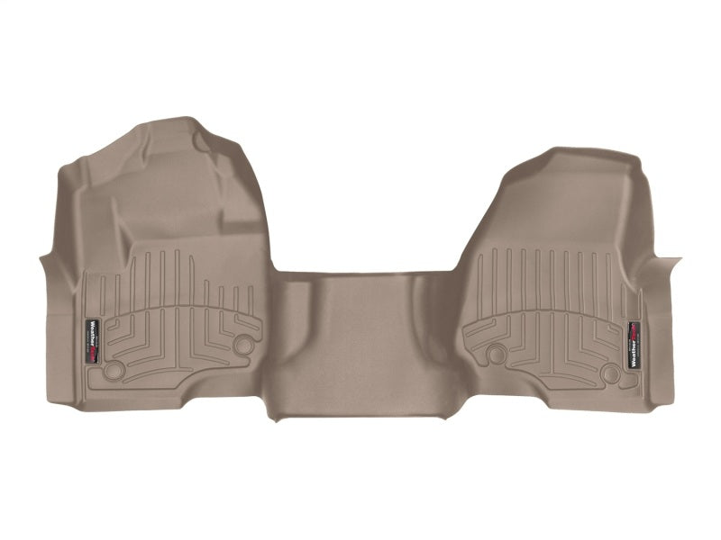 WeatherTech 17+ Ford F-250/F-350/F-450 Front FloorLiner - Tan (w/ First Row Bench Seats)