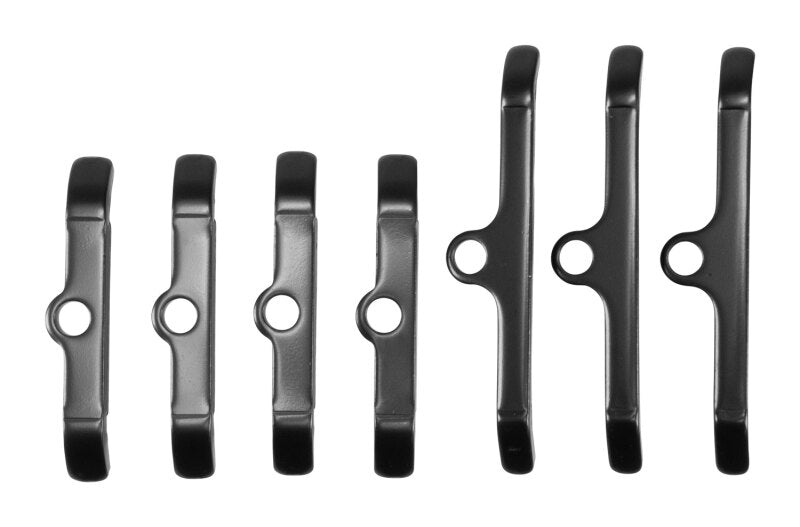 Edelbrock Chevy BB Hold-Down Tab Kit - Black Finish (Qty 7)