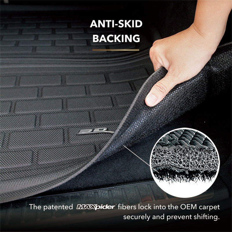 3D MAXpider 18-24 GMC Terrain Kagu Black Cross Fold Cargo Liner