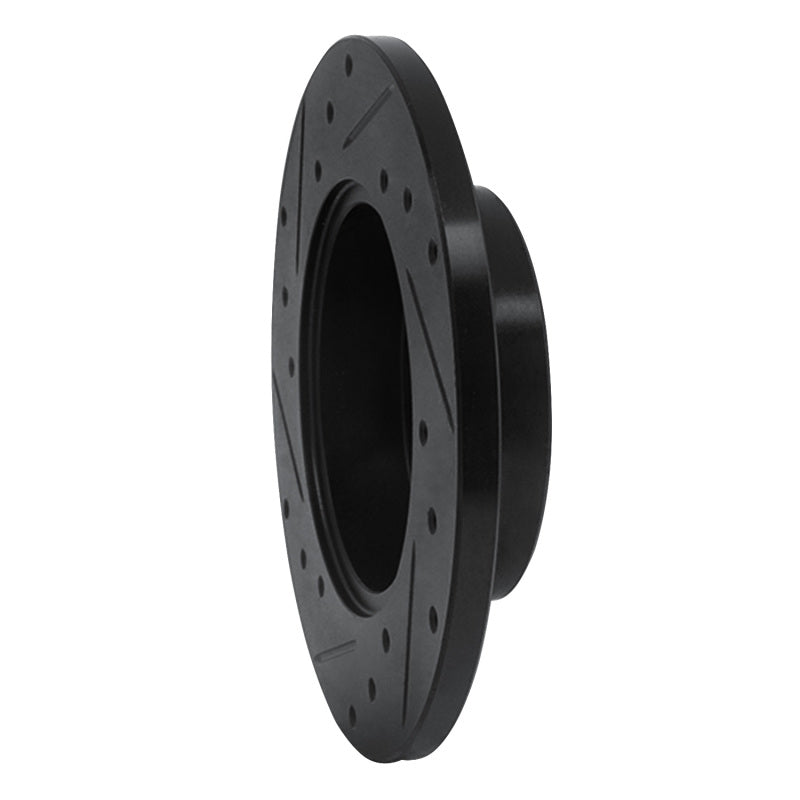 R1 84-88 Chevrolet Nova Front Right Drilled & Slotted Black Brake Rotor
