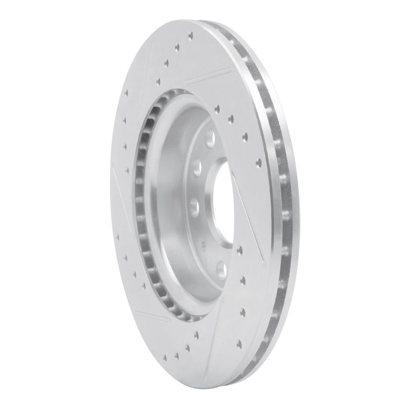 R1 05-15 Volkswagen Jetta Sedan Front Right Drilled & Slotted Silver Brake Rotor