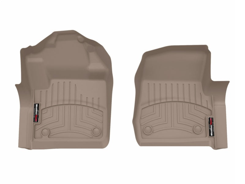 WeatherTech 17+ Ford F-250/F-350/F-450 Front FloorLiner - Tan (Fits 4x4 Floor Shifter)