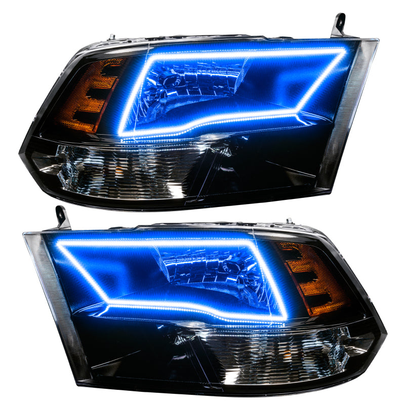 Oracle Lighting 09-18 RAM 1500 Sport Halo Headlights - Blk Housing w/No Controller