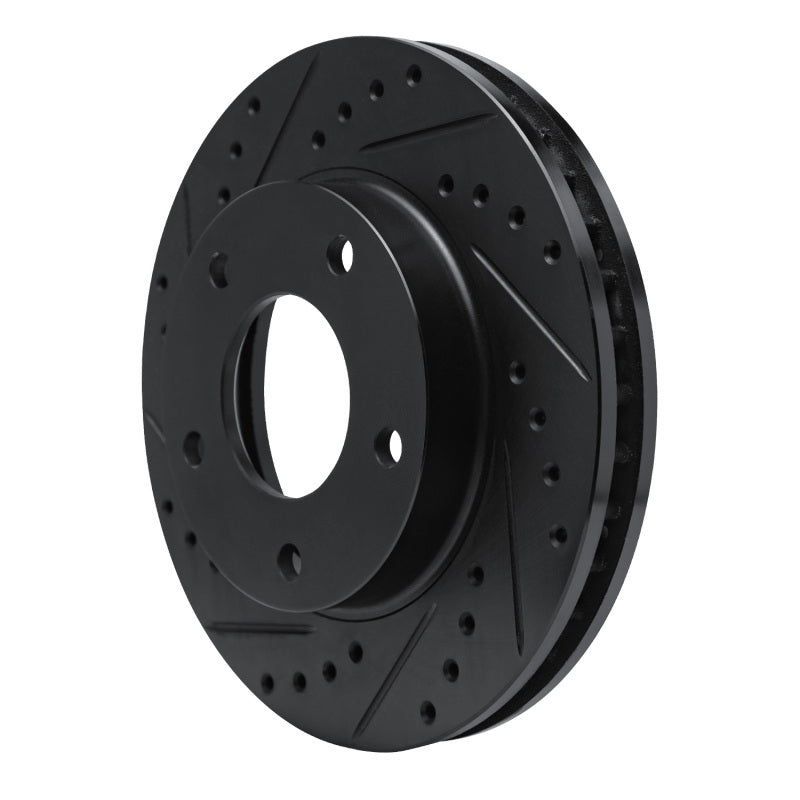 R1 69-78 Cadillac Eldorado Front/Rear Left Drilled & Slotted Black Brake Rotor