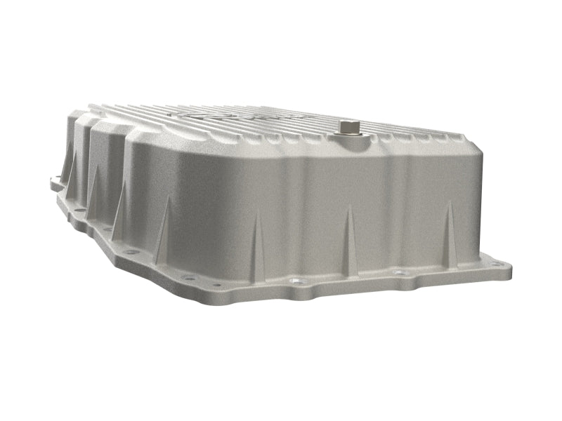 aFe 20-26 GM Trucks L6 3.0L Transmission Pan - Raw / Machined Fins