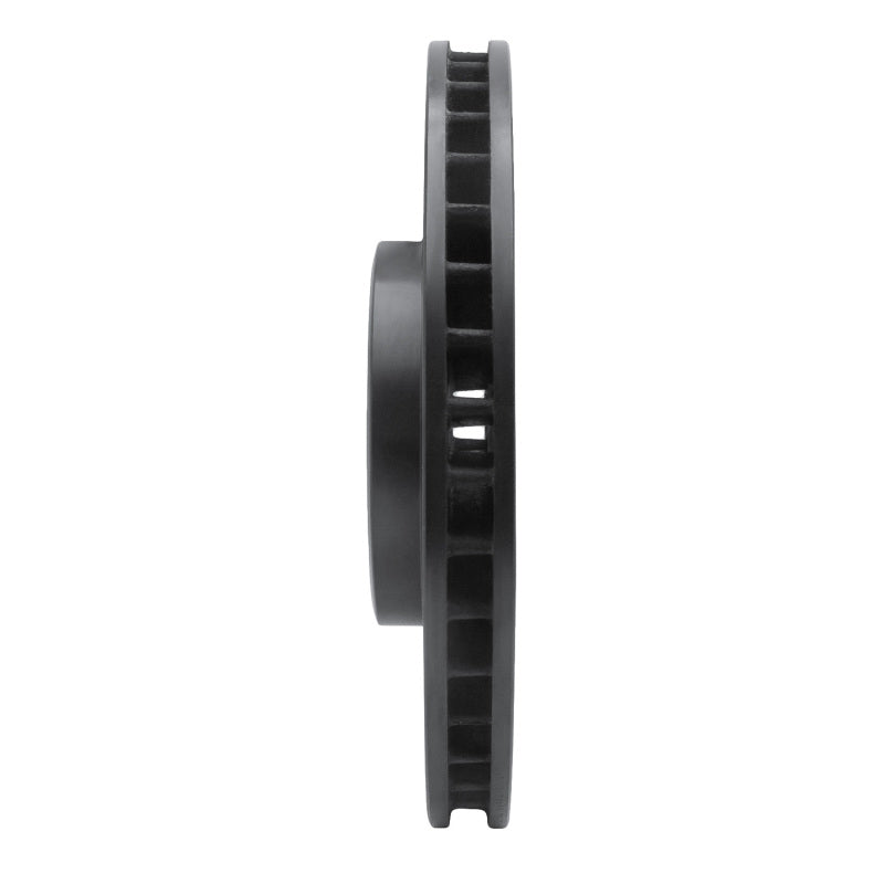 R1 08-19 BMW X5 Front Right Drilled & Slotted Black Brake Rotor