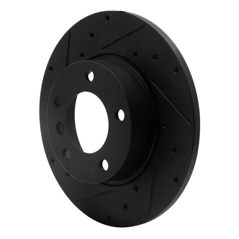R1 95-98 BMW Z3 Front Left Drilled & Slotted Black Brake Rotor