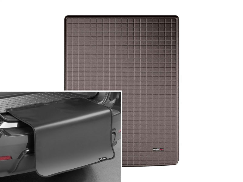 WeatherTech 2015+ Cadillac Escalade ESV / Chevrolet Suburban Cargo Liners w/Bumper Protector - Cocoa