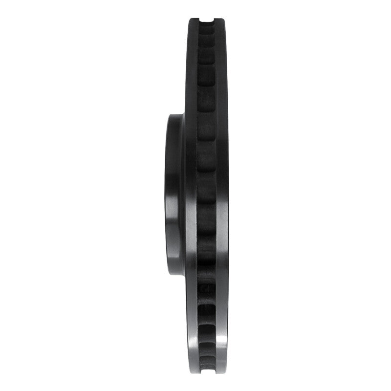 R1 10-17 Lexus LS460 Left Front Drilled & Slotted Black Brake Rotor