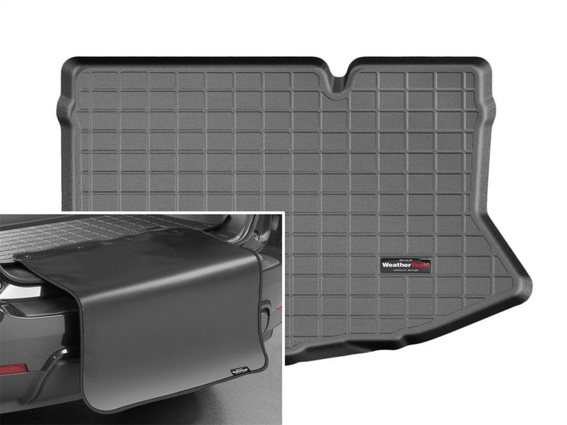 WeatherTech 11-17 Ford Fiesta 5-Door Hatchback Cargo Liner w/ Bumper Protector - Black