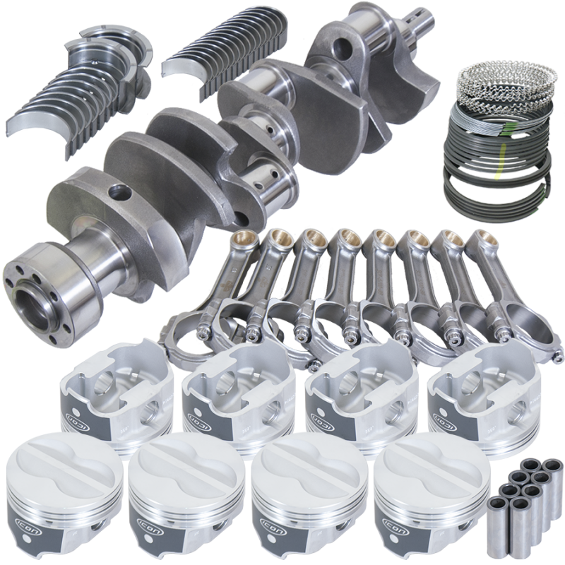 Eagle Chevy LT1350 1Pc 3.750in Crank 5.700in I-Beam Rods -10cc 4.030in Pistons Rotating Assembly