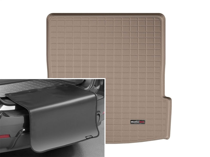 WeatherTech 2017+ GMC Acadia / Acadia Denali Cargo Liners w/ Bumper Protector - Tan
