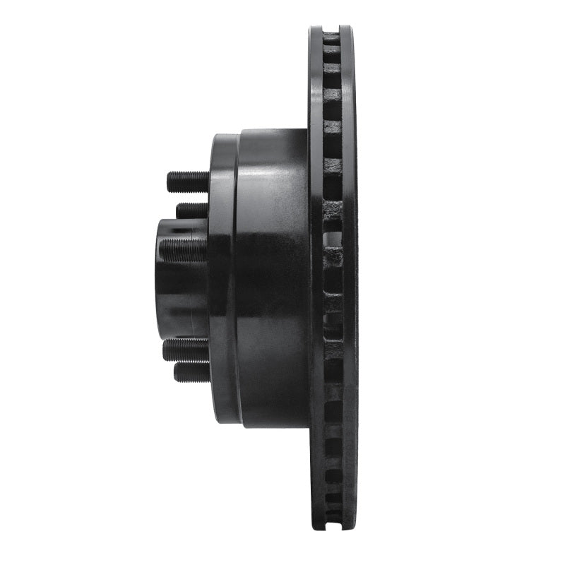 R1 91-96 Dodge Dakota RWD Front Right Drilled & Slotted Black Brake Rotor