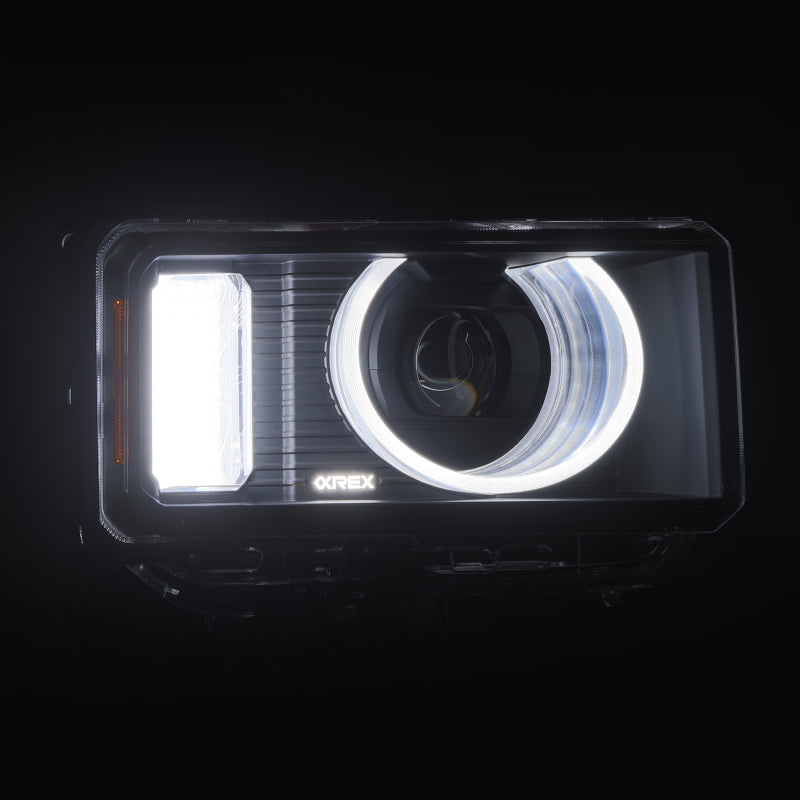 AlphaRex 24-26 Toyota LC Heritage LUXX LED Proj Headlight Blk w/Activ Light/Seq Signal/Switchback