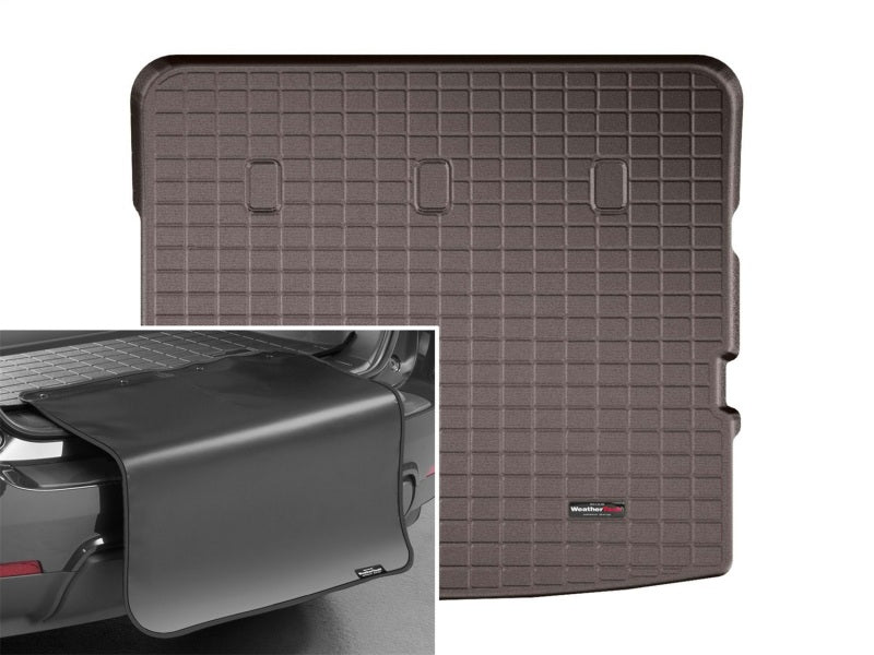 WeatherTech 2018+ Ford Expedition Cargo With Bumper Protector - Cocoa