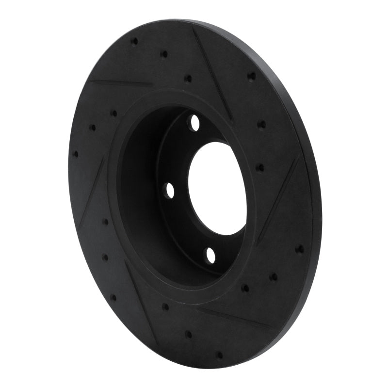 R1 95-98 BMW Z3 Front Left Drilled & Slotted Black Brake Rotor
