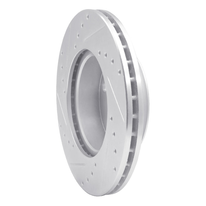 R1 92-95 Volkswagen EuroVan Front Right Drilled & Slotted Silver Brake Rotor