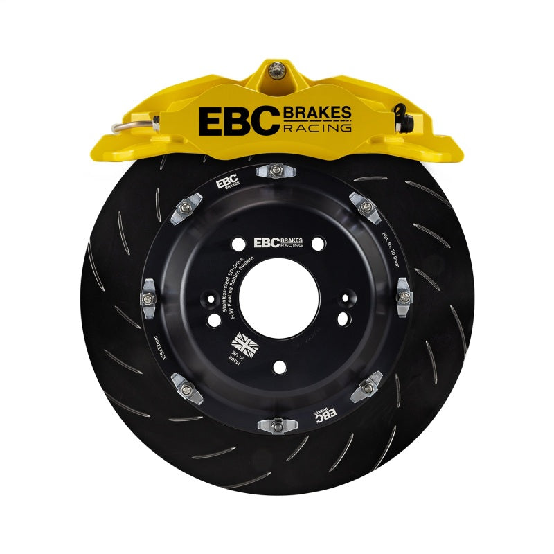 EBC Racing 2016+ Mazda MX-5 (ND) Yellow Apollo-4 Calipers 330mm Rotors Front Big Brake Kit