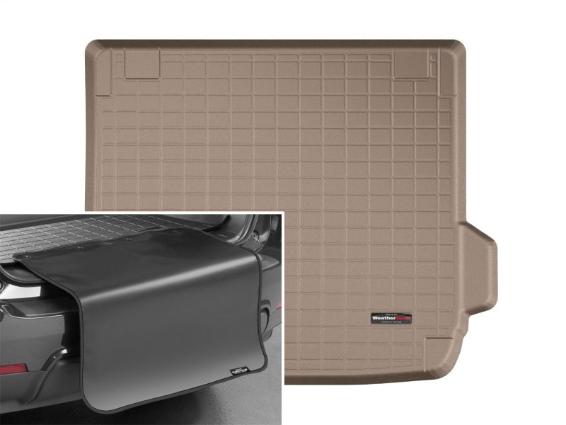 WeatherTech 2018+ BMW X4 Cargo Liner w/Bumper Protector - Tan