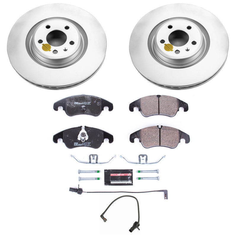 Power Stop 14-18 Audi A6 Front Euro-Stop Brake Kit