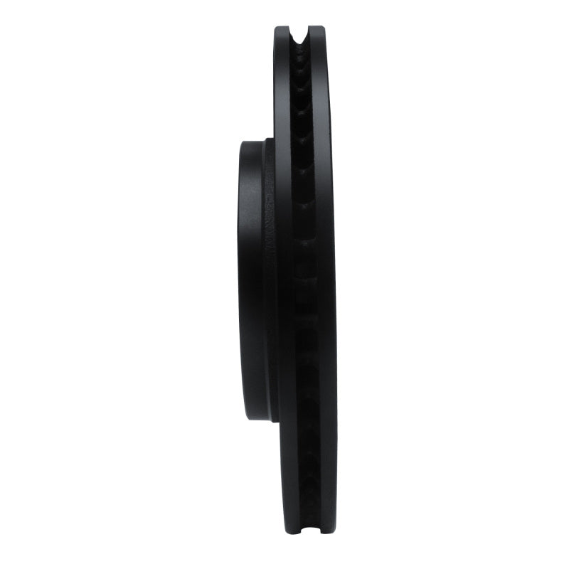 R1 18-22 Toyota C-HR Front Left Drilled & Slotted Black Brake Rotor