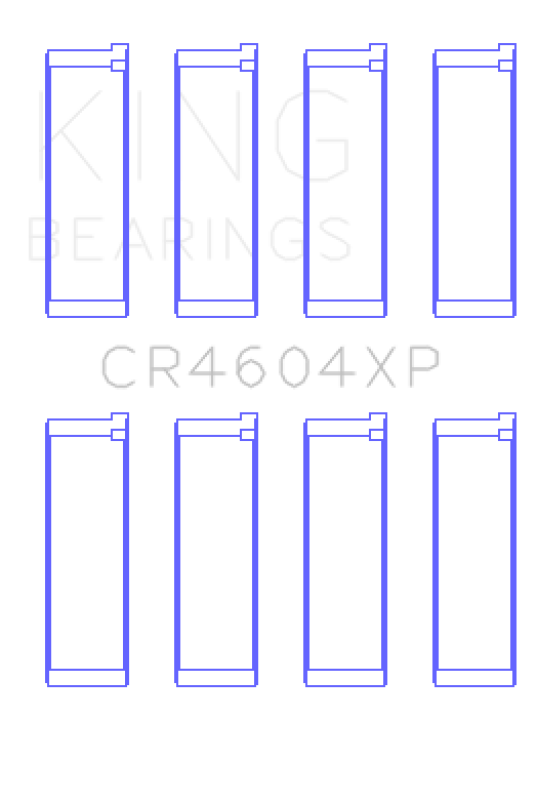 King 07-09 Mazdaspeed 3 L3-VDT MZR DISI (t) Duratec High Performance Rod Bearing Set - Size +0.25mm